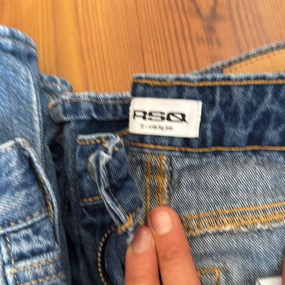 Girls size 10 High-Rise Baggy Wide Leg Jeans - Blue - Picture 4 of 12